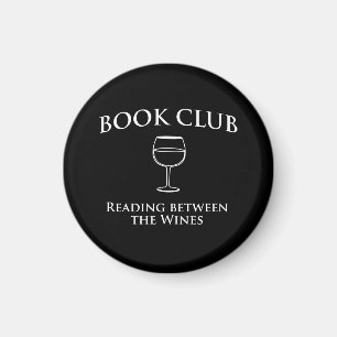 Imán Lectura del círculo de lectores entre los vinos