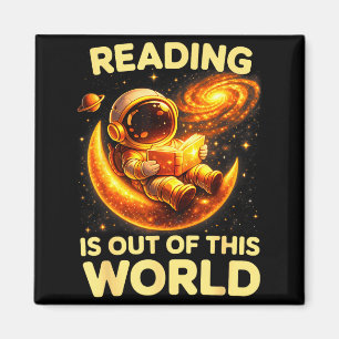 Imán Lectura divertida es fuera de este mundo libros de