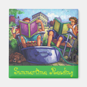 Imán Lectura en verano