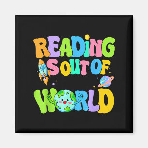 Imán Lectura linda fuera de este mundo libros espaciale