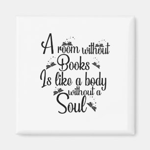 Imán Leer Arte En Una Habitación Sin Libros Es Como Un