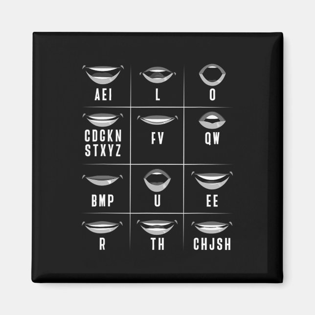 Imán Leer el Lip Leer la pérdida de audición sorda de l (Frente)