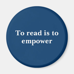 Imán Leer es empoderar/Amantes de los Libros/ Lectura