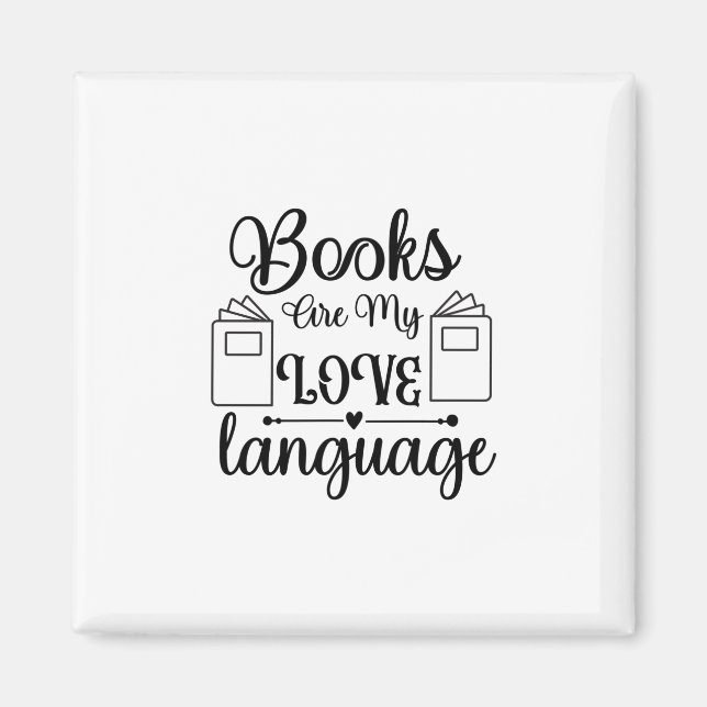 Imán Leer libros de arte es mi lenguaje de amor (Frente)