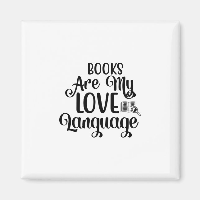 Imán Leer libros de arte es mi lenguaje del amor (Frente)
