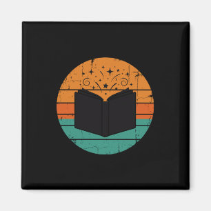 Imán Leer libros infantiles divertidos hombres vintage