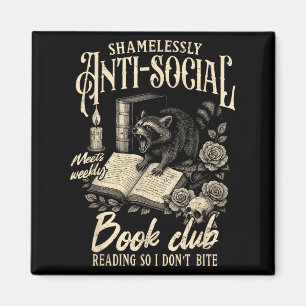 Imán Leer libros sin vergüenza anti-sociales