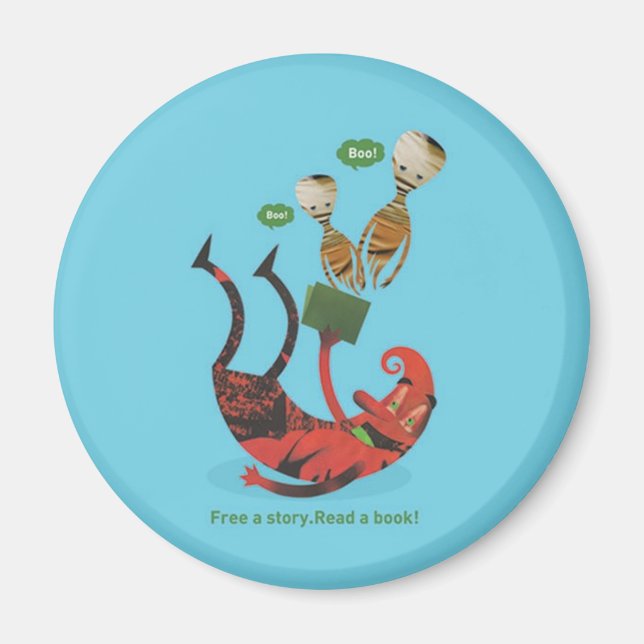 Imán Leer más libros (Frente)