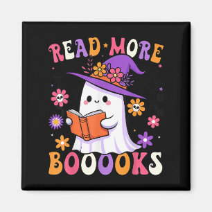 Imán Leer Más Libros Fantasma Leyendo Libro Divertido P