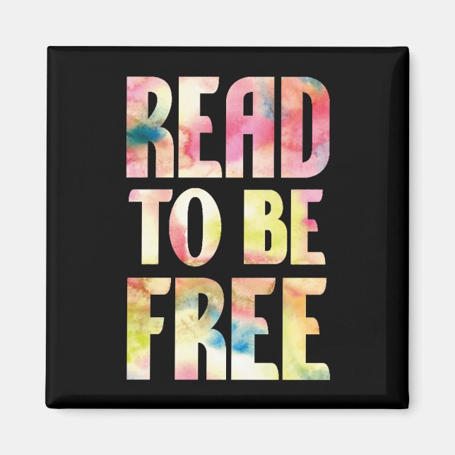 Imán Leer para ser un estímulo a la lectura libre (Frente)