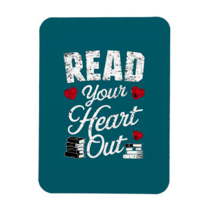 Imán Leer tu corazón Divertido libro Leyendo a los aman