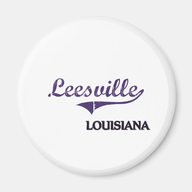 Imán Leesville Louisiana City (Frente)