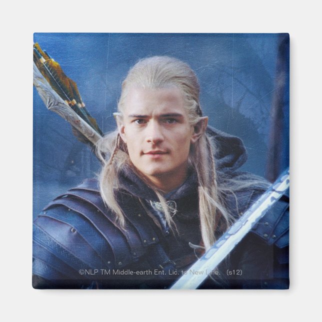 Imán LEGOLAS GREENLEAF™ en azul (Frente)