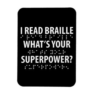 Imán Leí en Braille cuál es tu superpoder