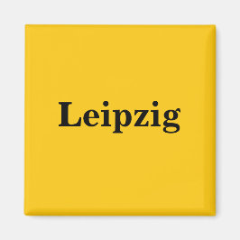 Imán Leipzig Magnet - Schild Gold Gleb