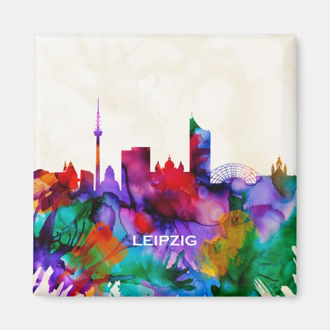 Imán Leipzig Skyline (Frente)