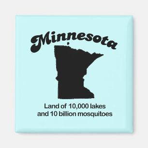 Imán Lema de Minnesota - tierra de 10.000 lagos