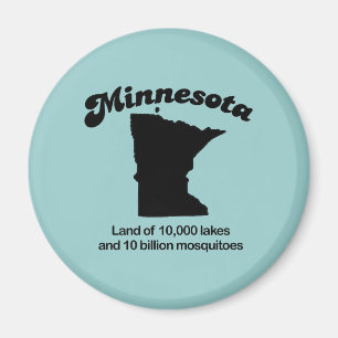Imán Lema de Minnesota - tierra de 10.000 lagos