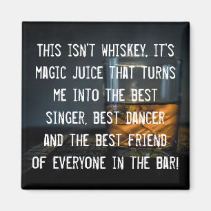 Imán Lema divertido para los bebedores de Whiskey