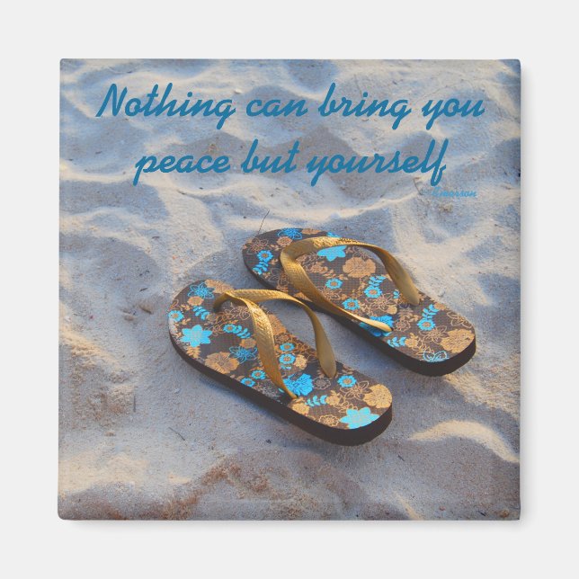 Imán Lema Inner Peace Inspiration Ralph Waldo Emerson (Frente)