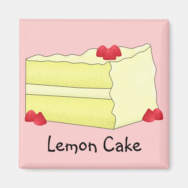 Imán Lemon Cake Magnet (Frente)