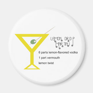 Imán Lemon Drop Martini Magnet