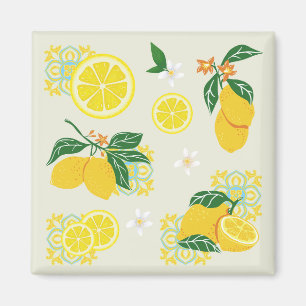 Imán Lemon Floral