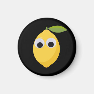 Imán Lemon, sweet fruit with googly eyes