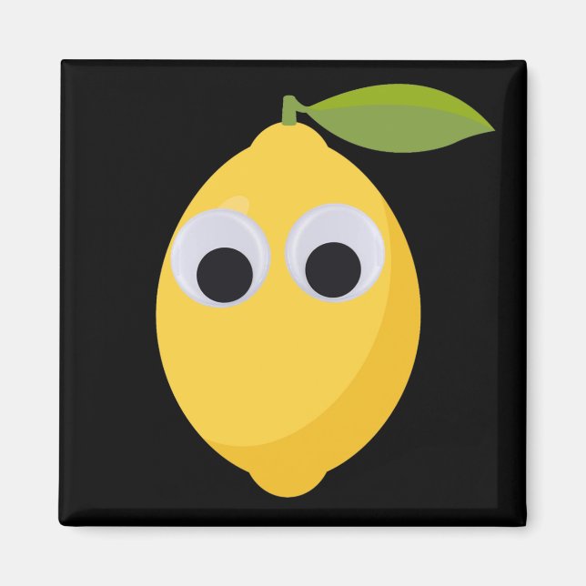 Imán Lemon, sweet fruit with googly eyes  (Frente)