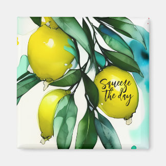 Imán Lemon Tree Squeeze the Day Custom Text