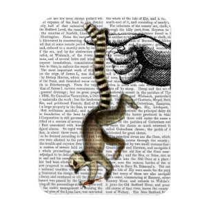 Imán Lemur de cola en anillo en dedo 2