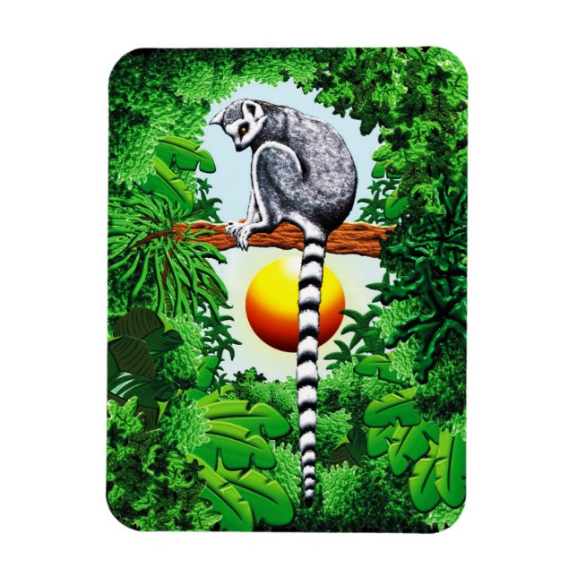Imán Lemur de Madagascar (Vertical)