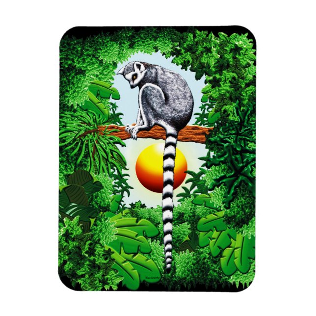 Imán Lemur de Madagascar (Vertical)