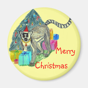 Imán Lemur del navidad