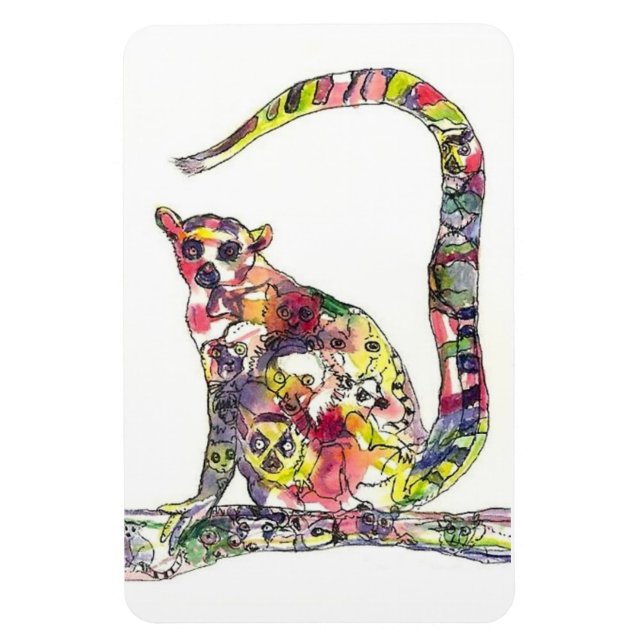 Imán Lemures in a Lemur Magnet (Vertical)