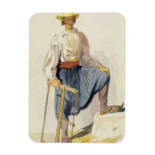 Imán Leñador griego, el 13 de junio de 1856 (pluma,