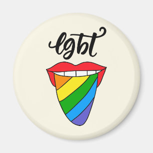 Imán Lengua arcoiris LGBT