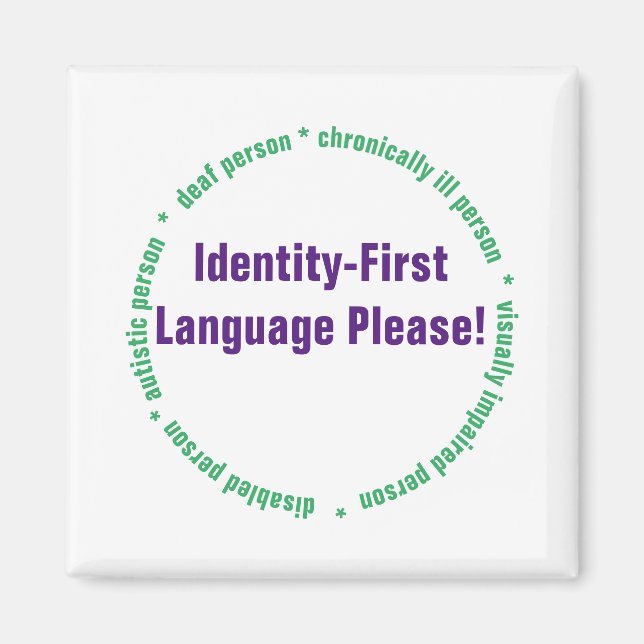 Imán Lenguaje de Identidad Primero (Frente)