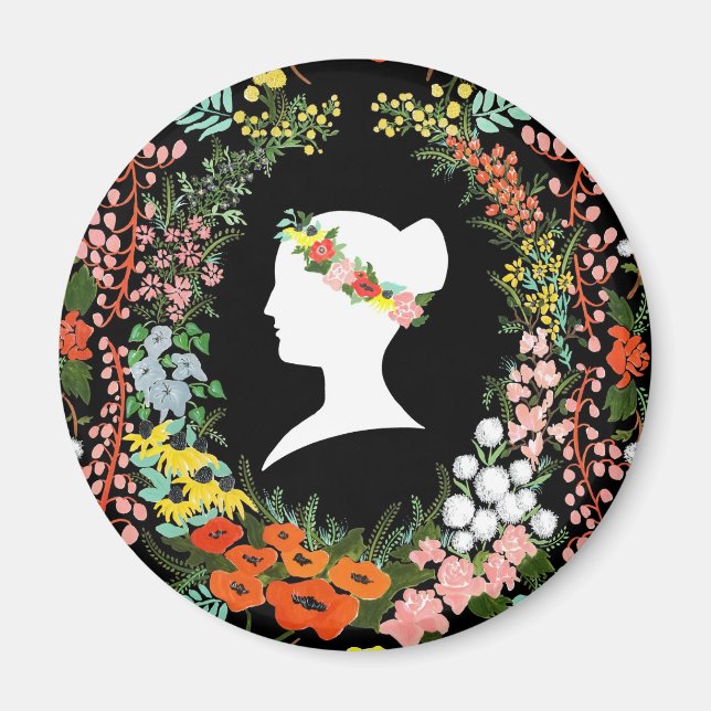 Imán Lenguaje de las flores (Frente)