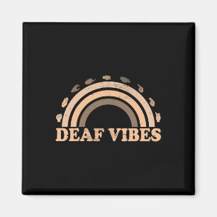 Imán Lenguaje De Rótulo Asl Gesture Deaf Vibes Awarenes
