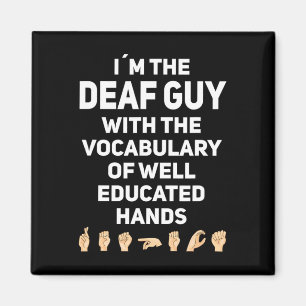 Imán Lenguaje de Rótulo Asl Gesture Sensibilización Sor