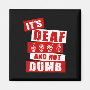 Imán Lenguaje de Rótulo Conciencia Sorda Hand Talk ASL