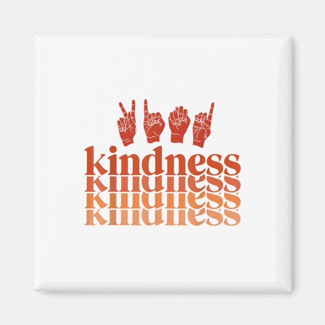 Imán Lenguaje de Rótulo de camisetas de conciencia sord (Frente)