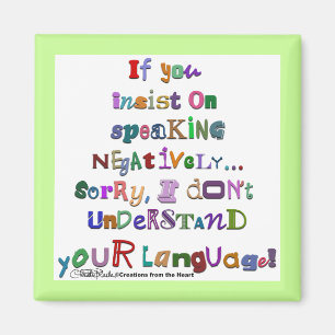 Imán Lenguaje negativo