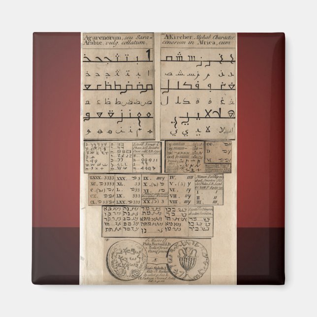 Imán Lenguas antiguas (Frente)