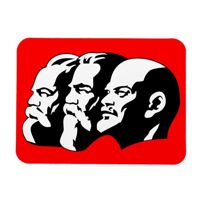 Imán Lenin, Marx, Engels, Unión Soviética, Comunismo (Horizontal)