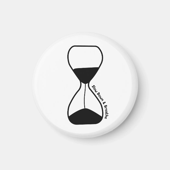 Imán Lenta y respira - cuidado propio (Frente)