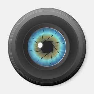 Imán Lente de cámara de ojos azul Personalizado Frigorí