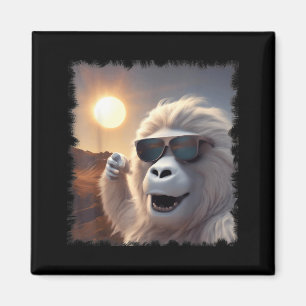 Imán Lentes de sol divertidos Yeti Selfie Eclipse solar