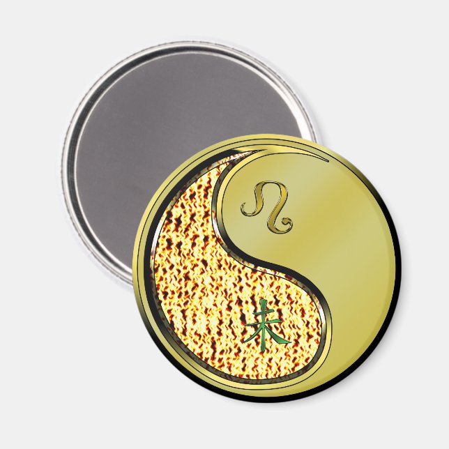 Imán Leo & Cabra de Metal (Anverso/Reverso)